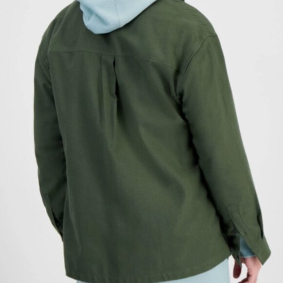 Mode of One Men's Relaxed-Fit Flannel Wovens Shirt Wild Ivy Size M - Picture 2 of 9